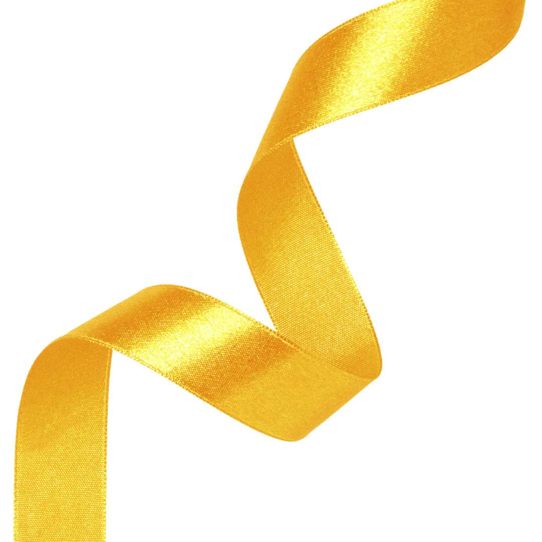 Tasiemka satynowa Classic żółty miodowy PartyPal 25 mm 23 m