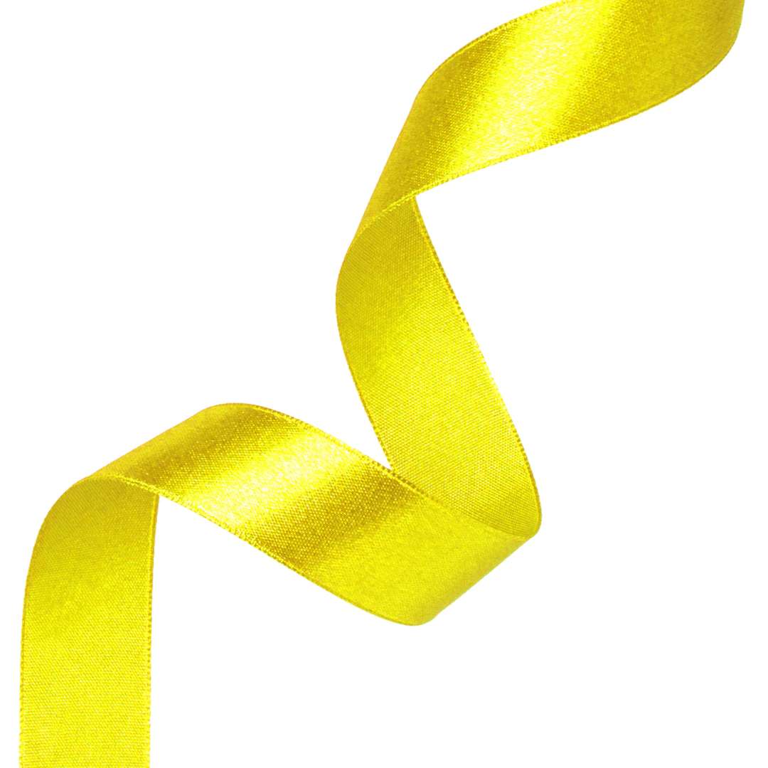 Tasiemka satynowa Classic żółty PartyPal 25 mm 23 m