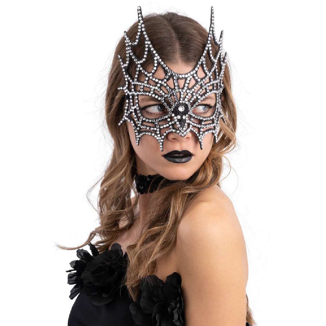 Maska karnawałowa Wenecka - Pajęcza sieć CarnivalToys