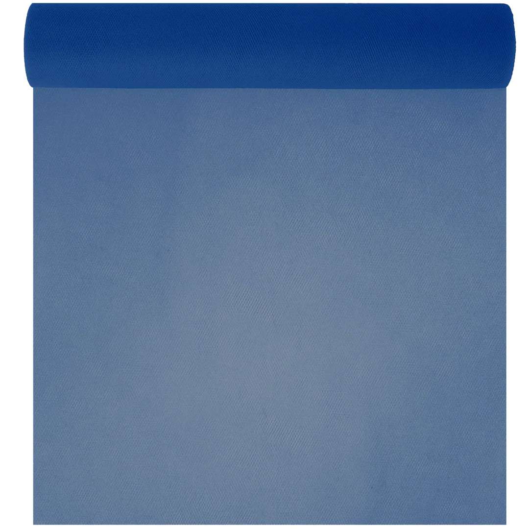 Tiul Gładki niebieski ciemny PartyPal 03 x 9 m