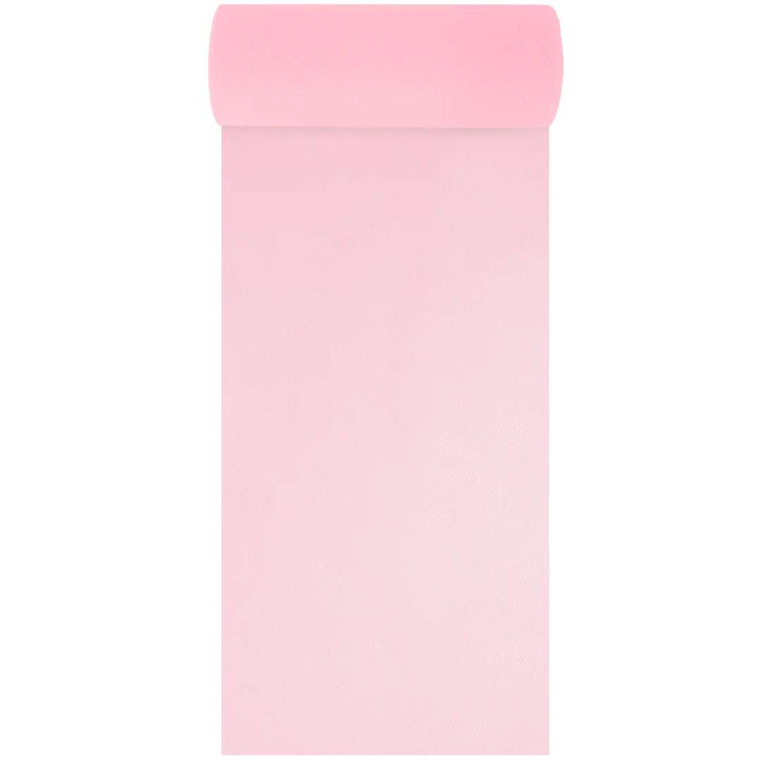 Tiul Gładki różowy pudrowy PartyPal 015 x 9 m