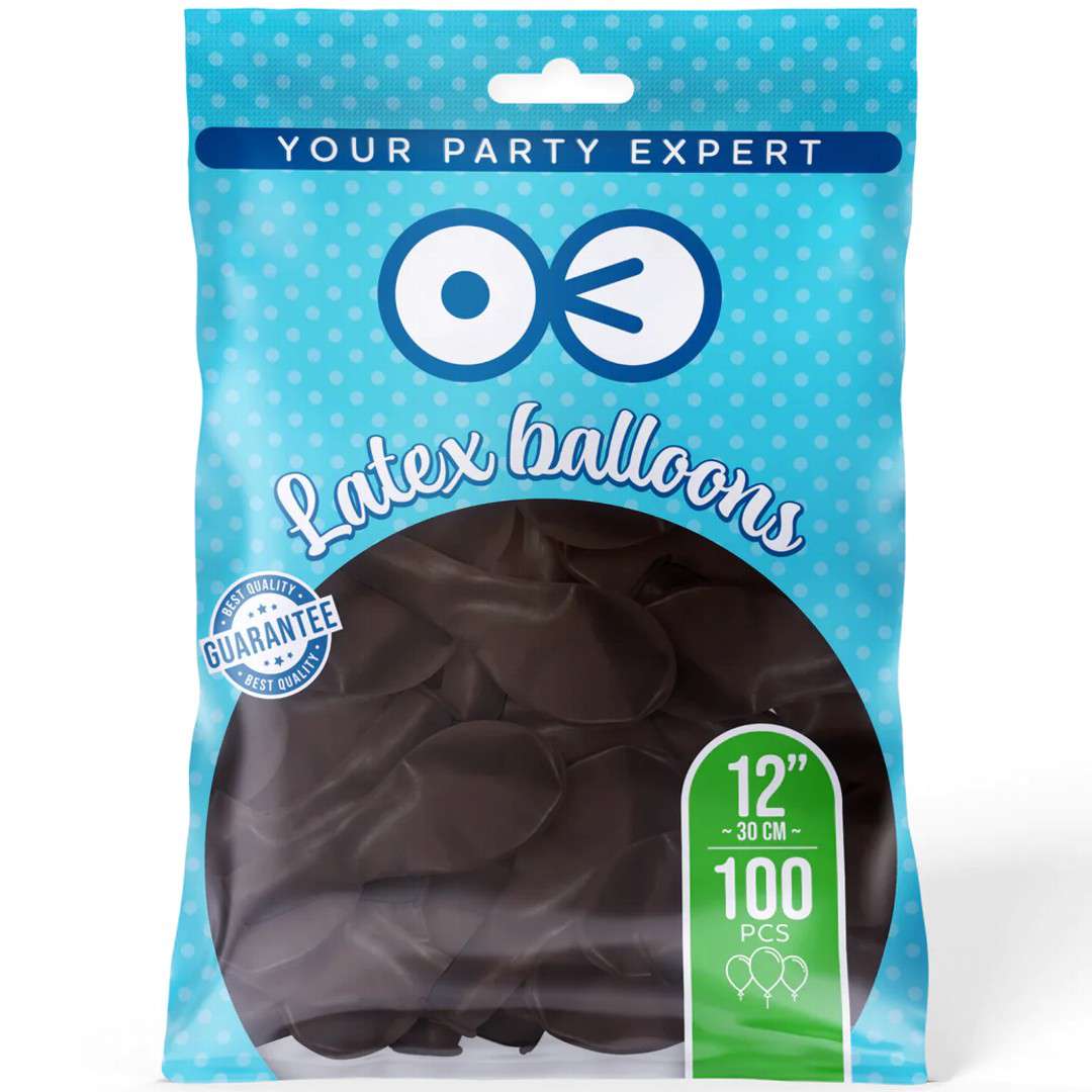Balony Pastelowe czekoladowy PartyPal 12 100 szt