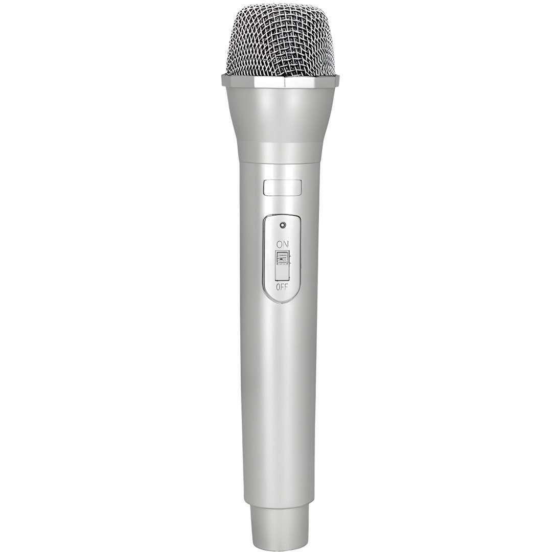 Mikrofon Disco - lata 80 srebrny Boland 235 cm
