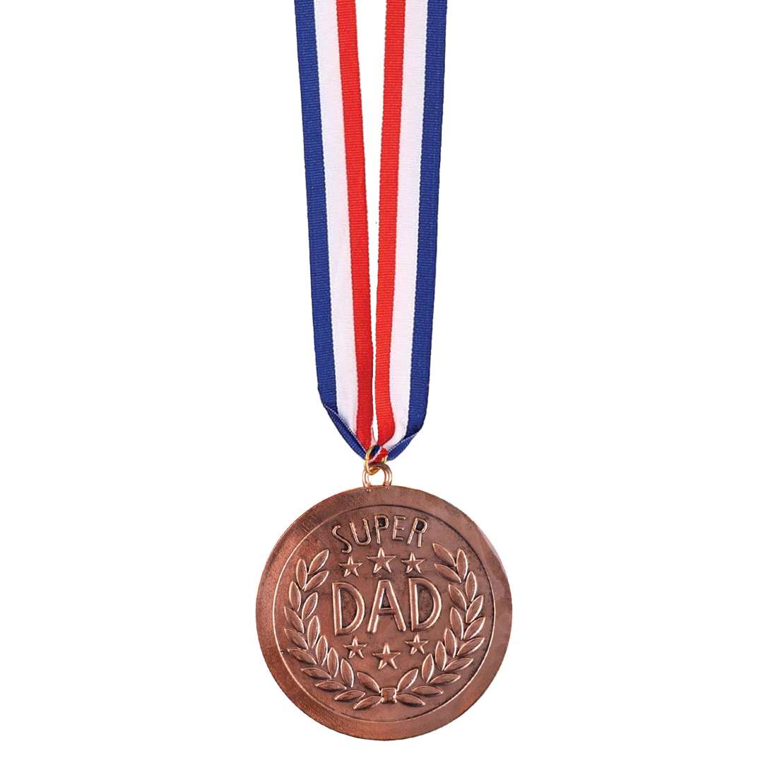 Medal Super Dad brązowy FunnyFashion 6 cm