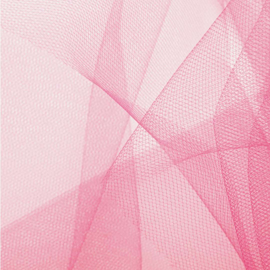 Tiul Gładki różowy ciemny pudrowy PartyPal 015 x 9 m