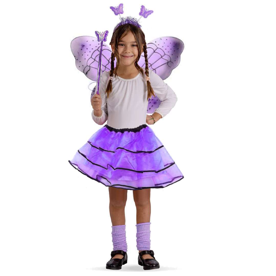 Strój dla dzieci Motylek fioletowy Tropic rozm. 98-128 cm