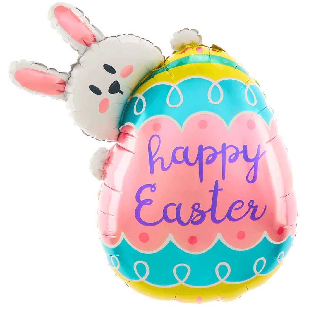 Balon foliowy Happy Easter - Zajączek z Pisanką PartyPal 32 SHP