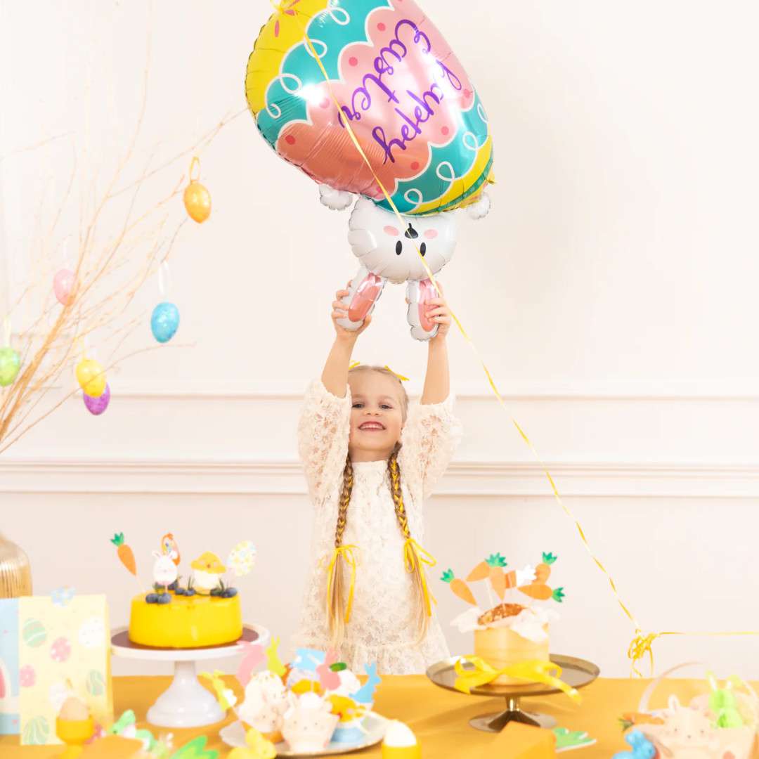 Balon foliowy Happy Easter - Zajączek z Pisanką PartyPal 32 SHP