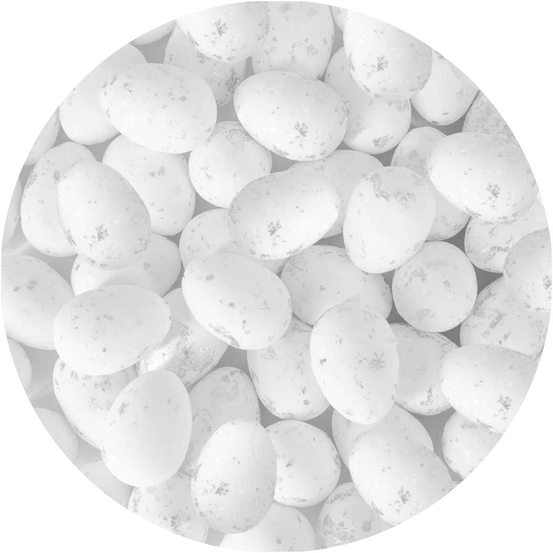 Jajka styropianowe Nakrapiane biały PartyPal 25 cm 50 szt