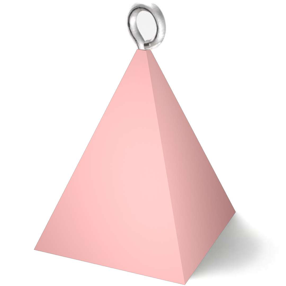 Obciążnik do balonów Piramidka Pastel różowy 65g