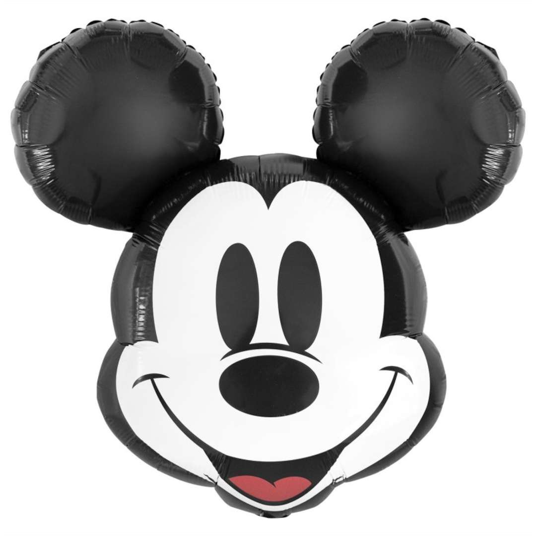 Balon foliowy Myszka Mickey - Głowa czarno-biały Amscan 24 SHP