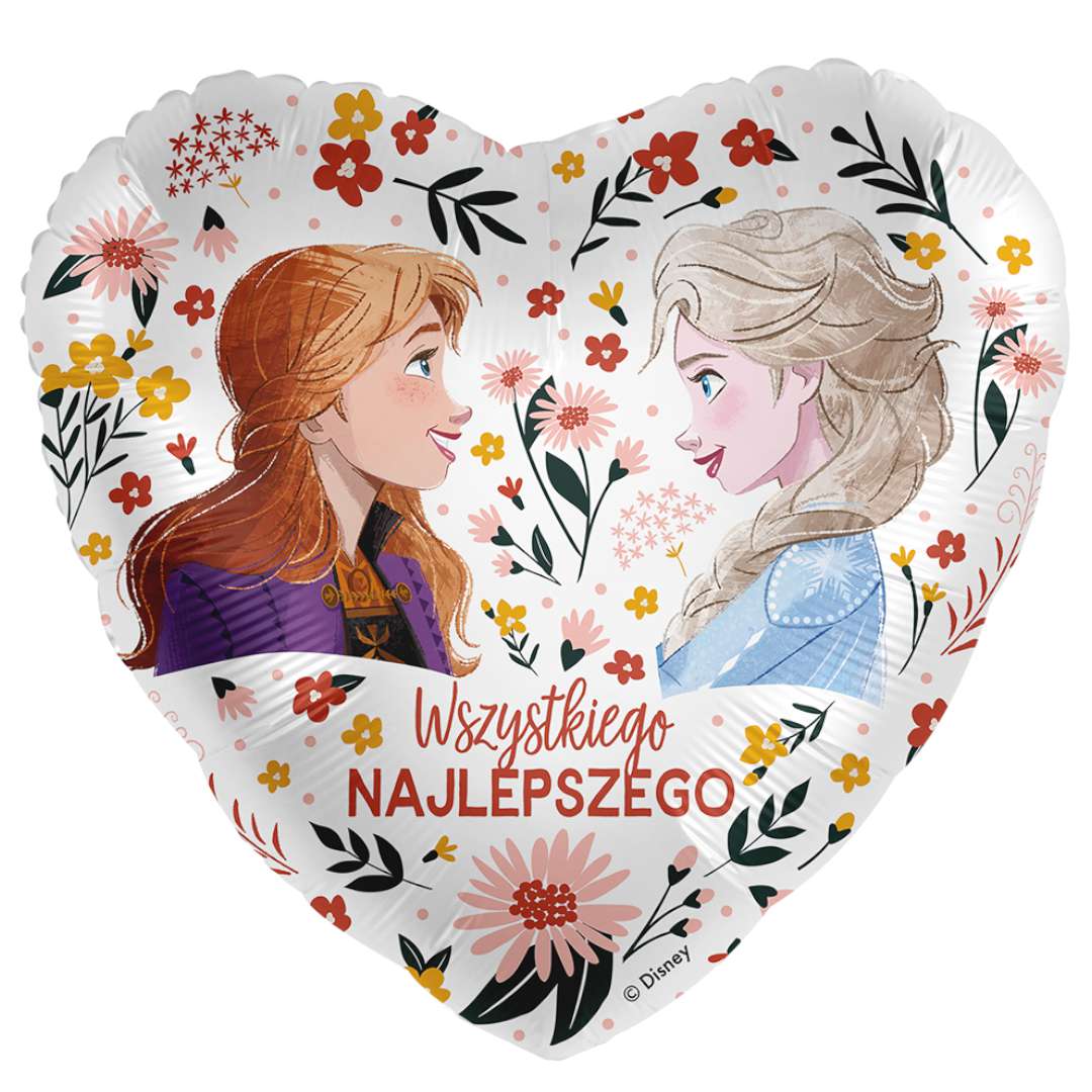 Balon foliowy Frozen - Elsa i Anna Wszystkiego Najlepszego  Premioloon 17 HRT