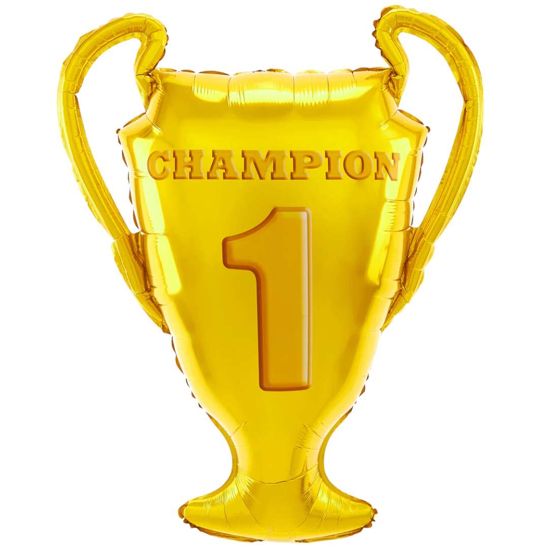 Balon foliowy Puchar - Champion 1 złoty PartyPal 33 SHP