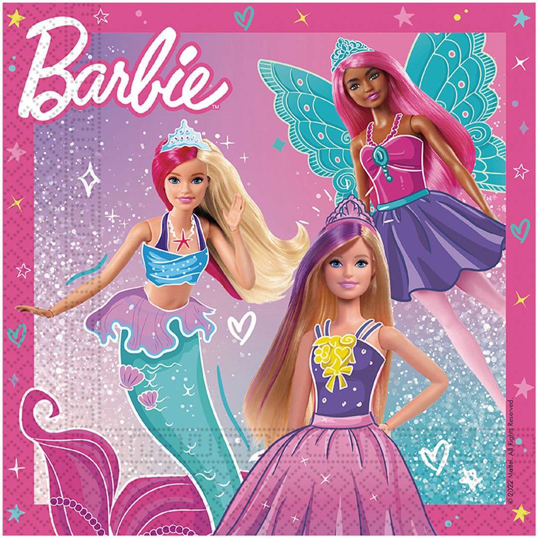 Serwetki Barbie Fantasy Procos 33cm 20 szt