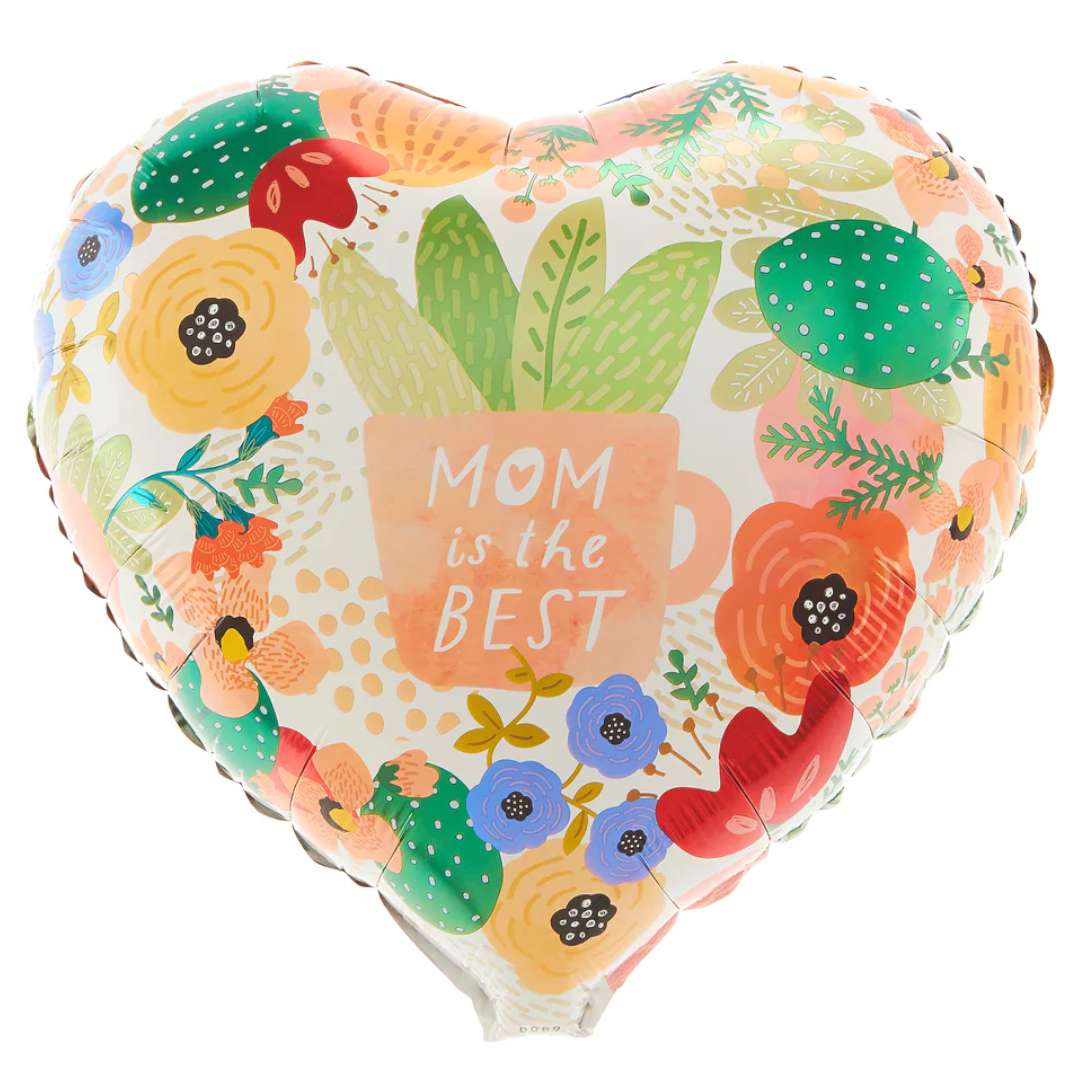 Balon foliowy Serce - Kwiaty PartyPal 18 HRT