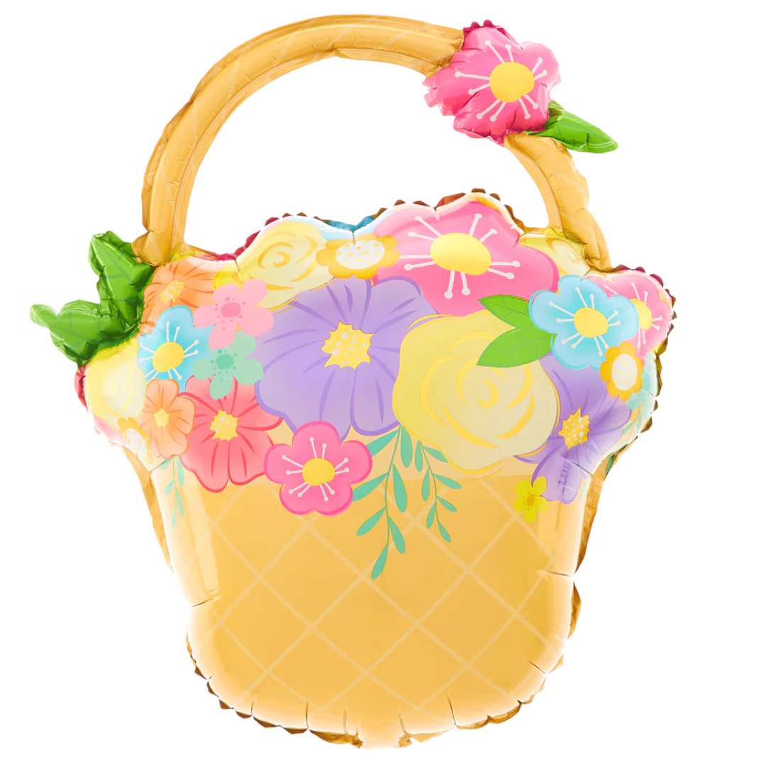 Balon foliowy Koszyk z Kwiatami PartyPal 27 SHP