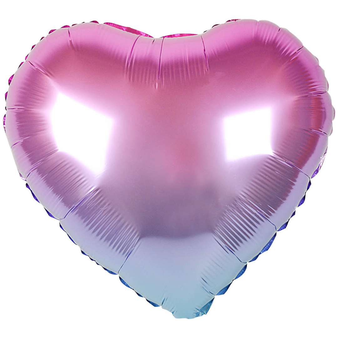 Balon foliowy Serce - Ombre fioletowo-różowy Arpex 18 HRT