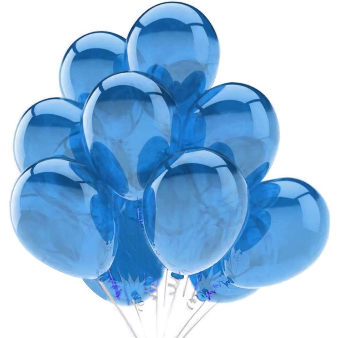 Balony 10C - Blue Crystal niebieski PartyDeco 9 20 szt