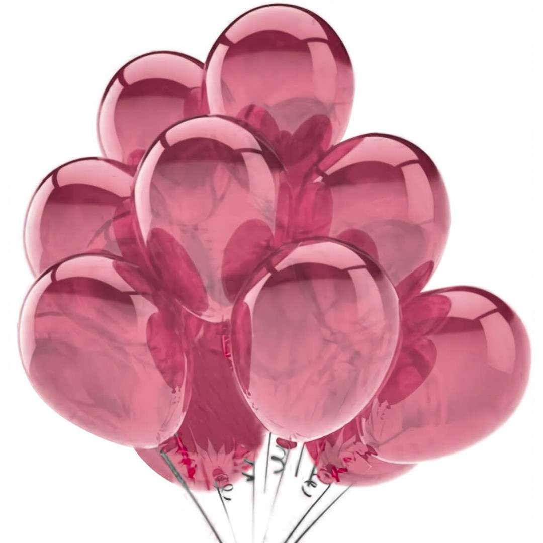 Balony 10C - Fuchsia Crystal fuksjowy PartyDeco 9 20 szt