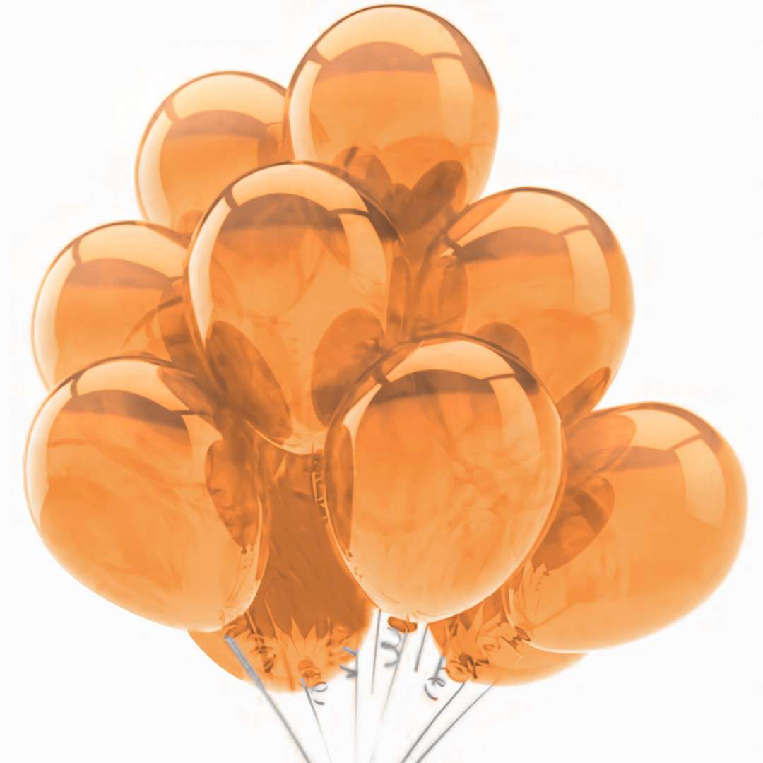 Balony 10C - Orange Crystal pomarańczowy PartyDeco 9 20 szt