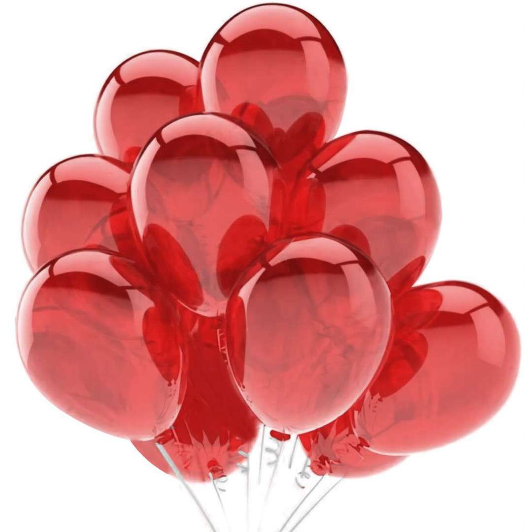 Balony 10C - Royal Red Crystal czerwony PartyDeco 9 20 szt