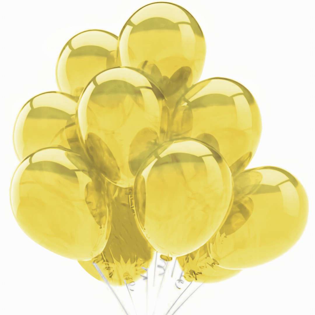 Balony 10C - Yellow Crystal żółty PartyDeco 9 20 szt
