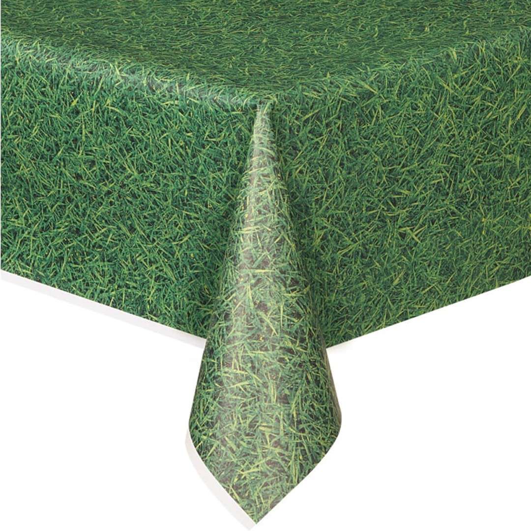 Obrus foliowy Piłka Nożna - Trawa Boiska zielony Unique 137x274 cm