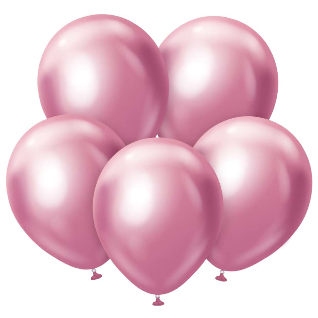 Balony Beauty and Charm - platynowe różowy jasny Godan 18 5 szt